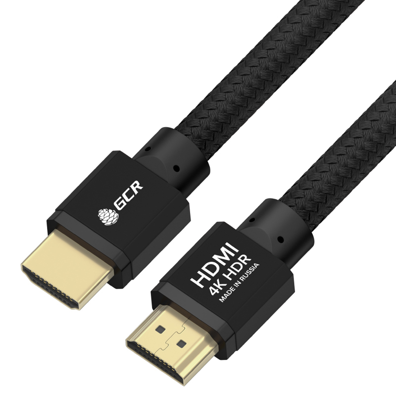 Кабель HDMI(19M)-HDMI(19M) v2.0 4K, экранированный, 1.5 м, черный Greenconnect PROF (GCR-54986)