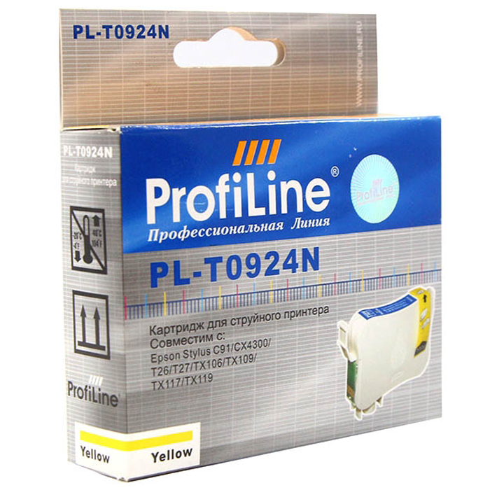 Картридж ProfiLine PL-0924N-Y для Epson StylusC91/CX4300/TX106/TX109/TX117/TX119/T26/T27 Yellow
