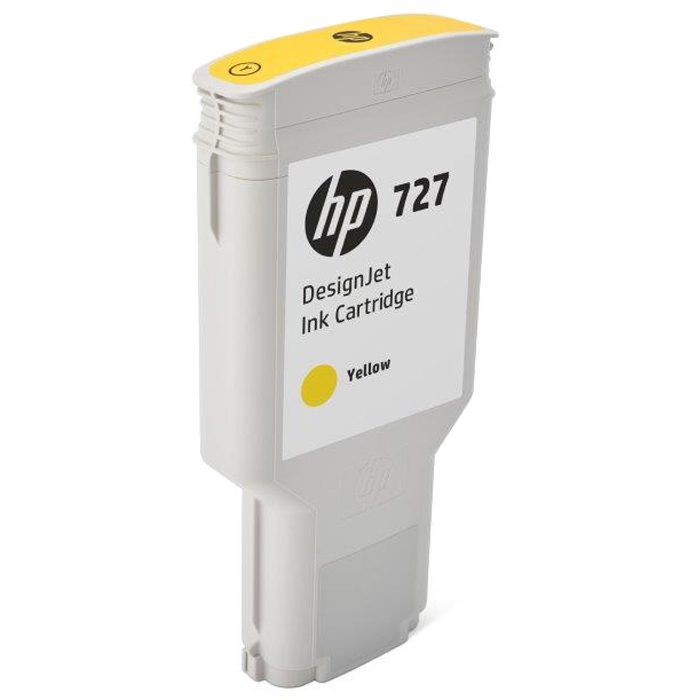 Картридж струйный HP 727 (F9J78A), желтый, оригинальный, объем 300мл, для HP Designjet T1500 / T920 PostScript ePrinter A0/914 мм, HP DesignJet T2530 / T1530 / T930 PostScript, 36