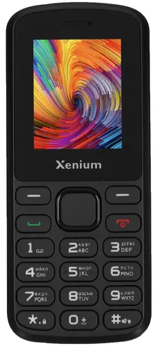 Мобильный телефон Xenium X170, 1.77 160x128 TFT, BT, 2-Sim, 1000 мА·ч, USB Type-C, черный (CTX170BK/00)