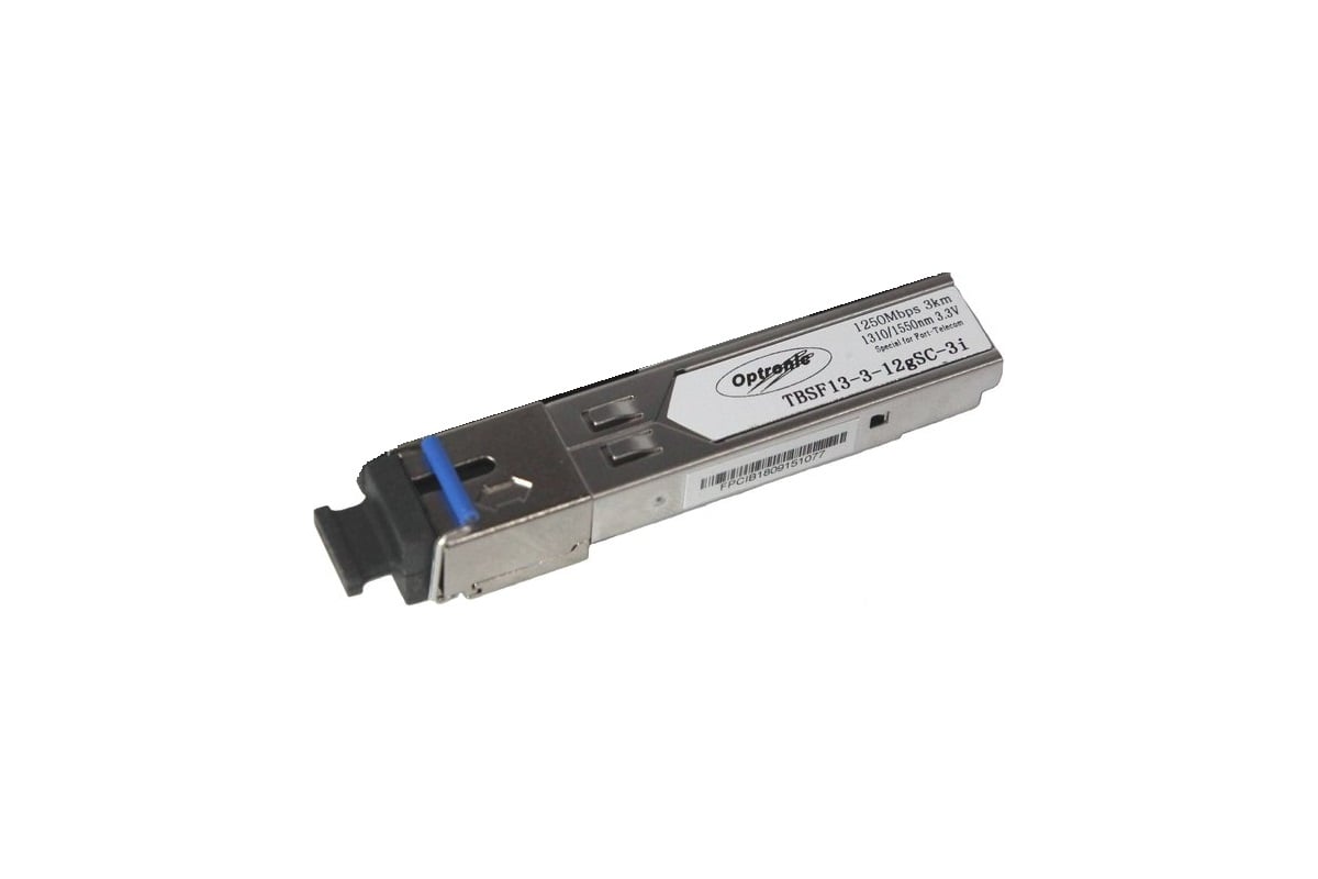 Модуль SFP TFortis -, 3 км, SC, Tx:1310 нм, Rx:1550 нм, 1.25 Гбит/с, SM, WDM (TBSF-13-3-12gSC-3i1310)