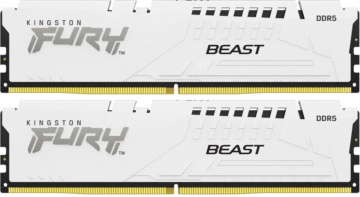Комплект памяти DDR5 DIMM 64Gb (2x32Gb), 6400MHz, CL32, 1.4V, Kingston FURY Beast (KF564C32BWK2-64) Retail