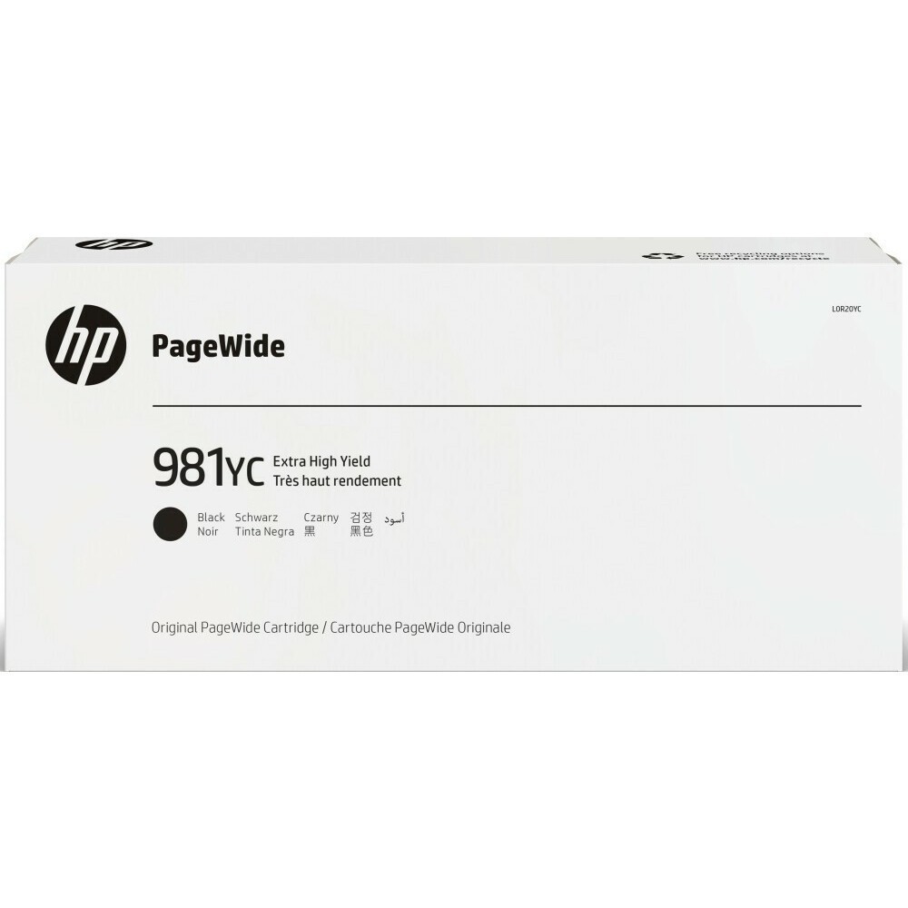 Картридж струйный HP №981YС (L0R20YC), черный, оригинальный, ресурс 21000 страниц для E58650dn/E58650z