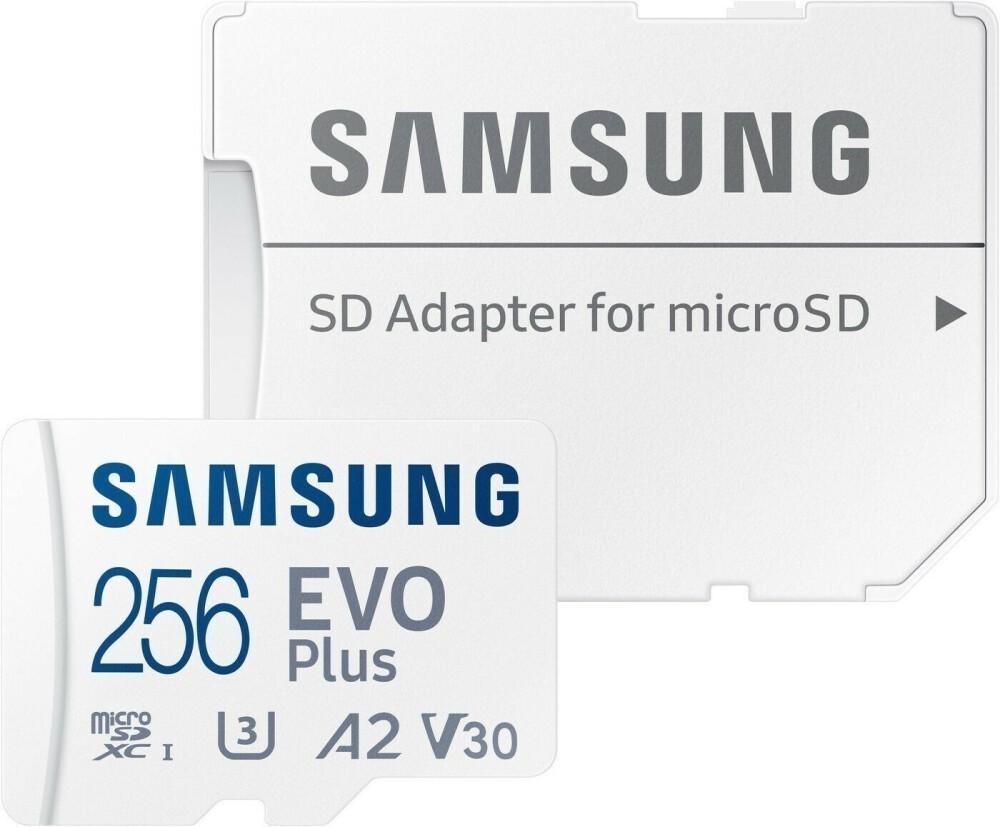  Карта памяти 256Gb microSDXC Samsung EVO Plus Class 10 UHS-I U3 V30 A2 + адаптер (MB-MC256SA/EU/APC)