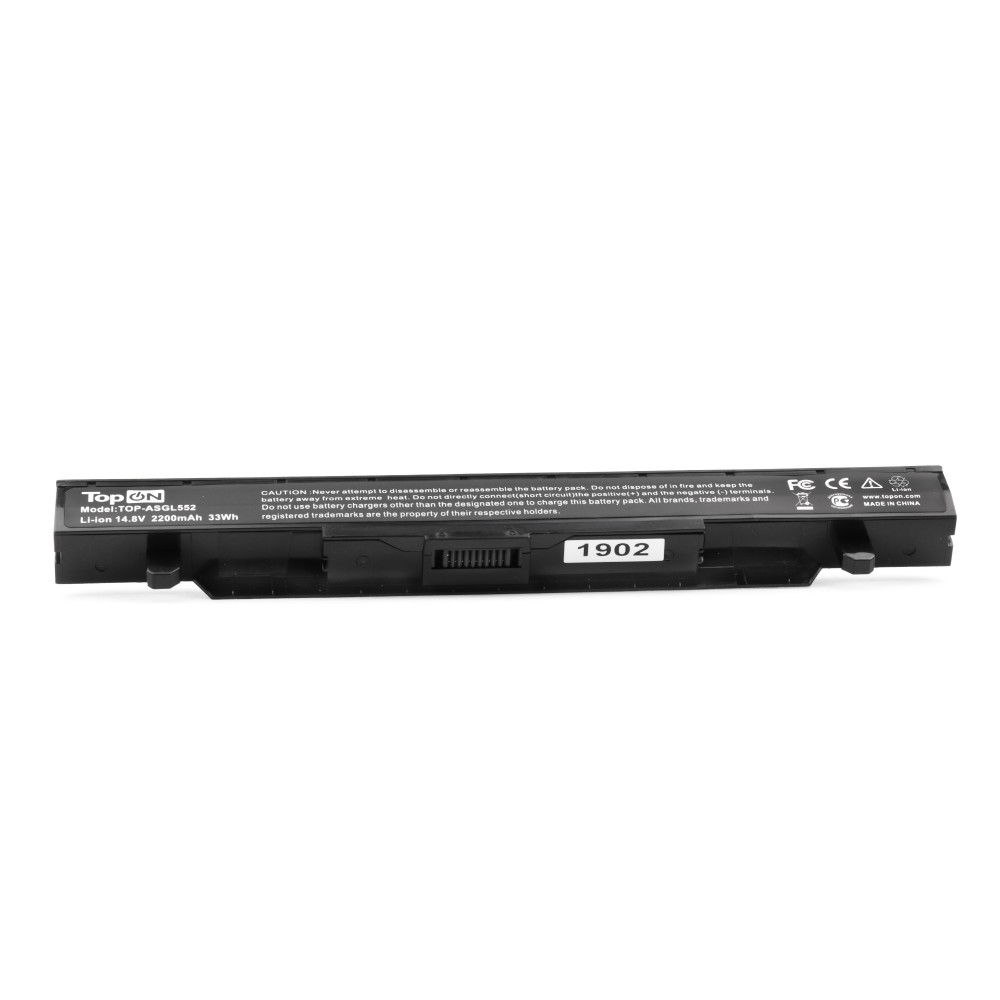 Аккумуляторная батарея TopON TOP-ASGL552 для Asus, 14.8V, 2.2 А·ч, 33Wh, черный (TOP-ASGL552)