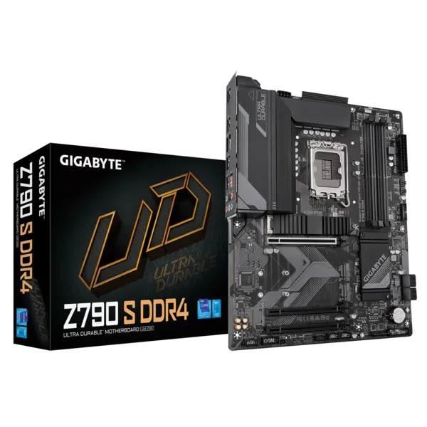 Материнская плата GIGABYTE Z790 S DDR4, Socket1700, Intel Z790, 4xDDR4, 2PCI-Ex16, 4SATA3, 7.1-ch, 2.5GLAN, 5 USB 3.2, 1 USB Type-C, HDMI, DP, ATX, Retail