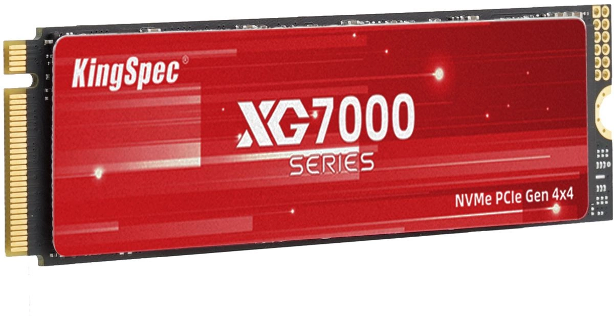 M.2 Твердотельный накопитель (SSD) KingSpec 1Tb XG7000, 2280, PCIe 4.0 x4, NVMe (XG7000-1TB) Retail