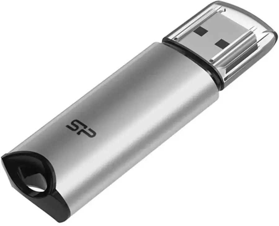 Флеш-накопители USB 3.2 Флешка 256Gb USB 3.2 Gen 1 Silicon Power Marvel M02, серебристый (SP256GBUF3M02V1S)