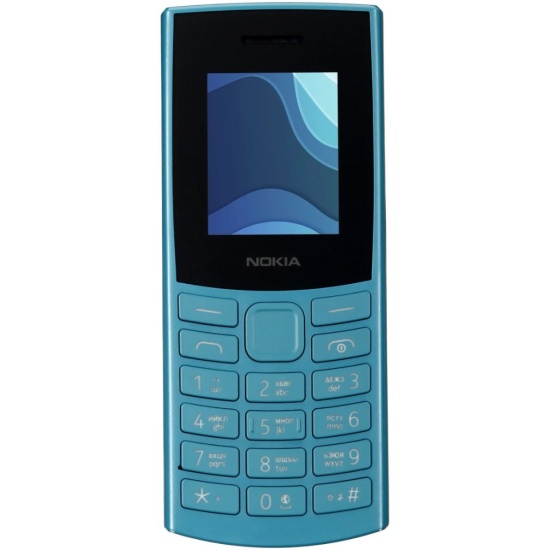 Мобильный телефон Nokia 105 4G DS, 1.8 160x120 IPS, 48Mb RAM, 3G/4G, BT, 2-Sim, 1450 мА·ч, micro-USB, синий (1GF018UPG1C01)