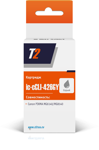 Картридж струйный T2 IC-CCLI-426GY (CLI-426GY/4560B001), серый, совместимый, для Canon PIXMA MG6140/MG8140