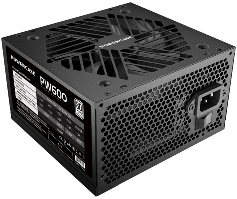 Блок питания 600 Вт ATX Powercase PW600, 120 мм, 80 Plus, Retail (PS-600W-DC)