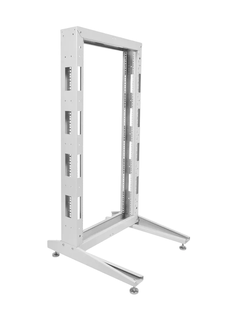   E2E4 Стойка 24U, однорамная, 620x600 мм, серый, разборный, ЦМО СТК-24 (30142120104)