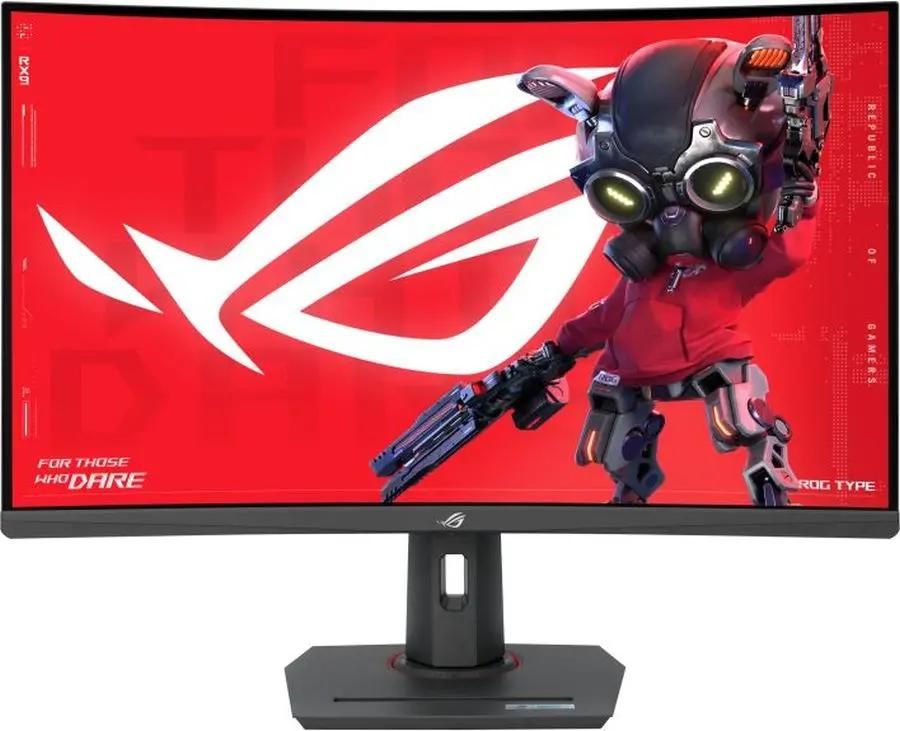 Монитор 31.5 ASUS ROG STRIX XG32WCS VA, изогнутый, 2560x1440 (16:9), 400кд/м2, 180 Гц, 1 мс, 178°/178°, HDMI, DisplayPort, USB Type-C, черный (90LM0AC0-B01970)