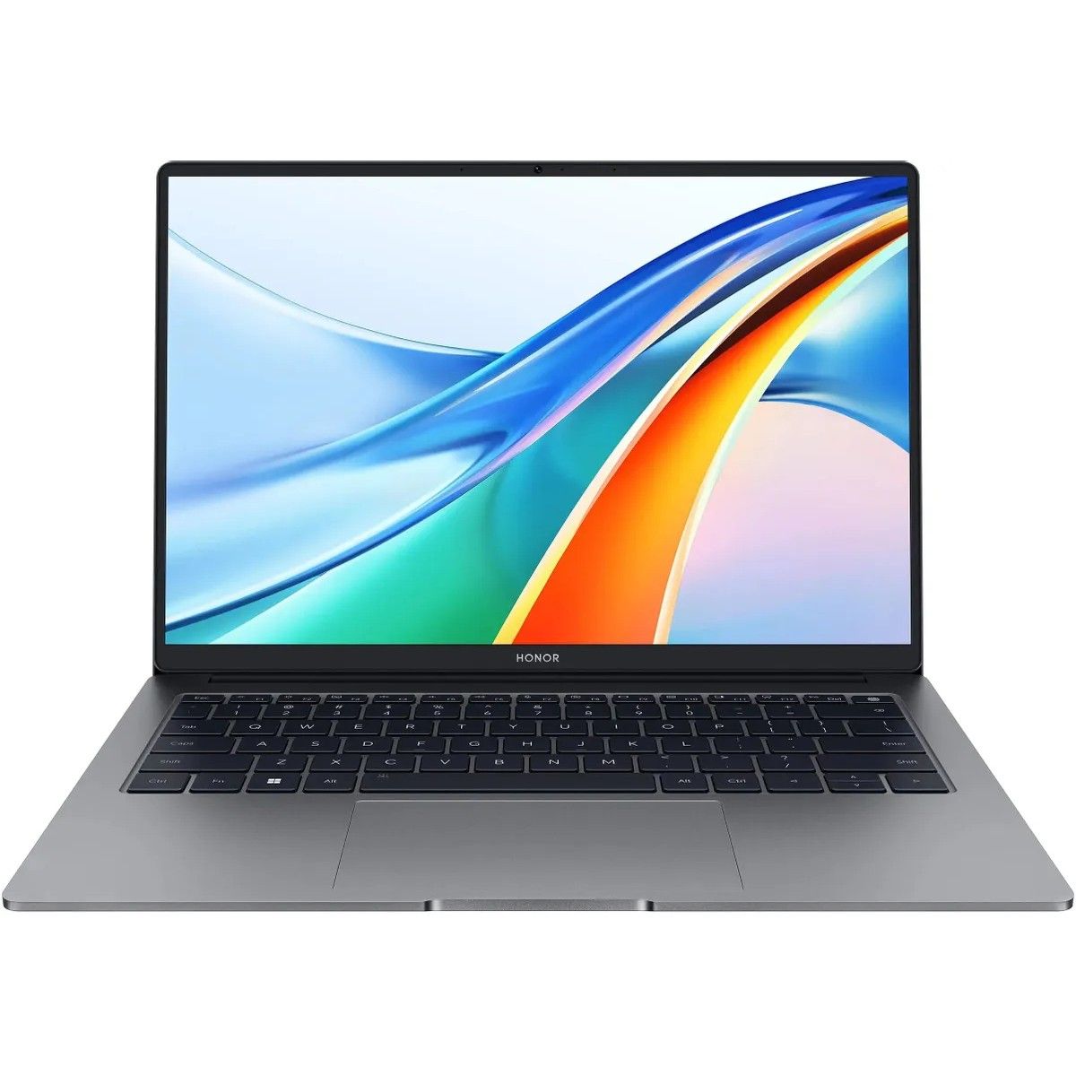 Ноутбук Honor MagicBook X14 14 IPS 1920x1200, AMD Ryzen 5 7640HS 4.3 ГГц, 16Gb RAM, 512Gb SSD, без OC, серый (5301AKAU)