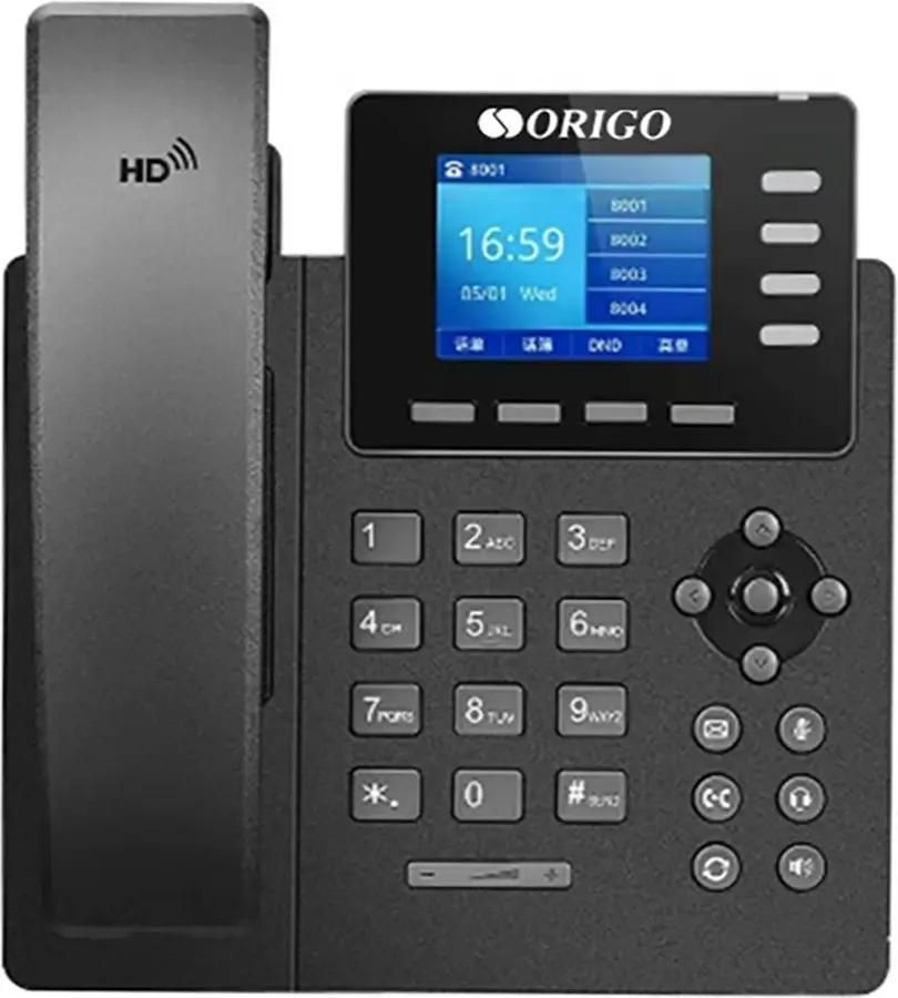 VoIP-телефон Origo OPH400 , 4 линии, 4 SIP-аккаунта, цветной дисплей, PoE, черный (OPH400/A1A)