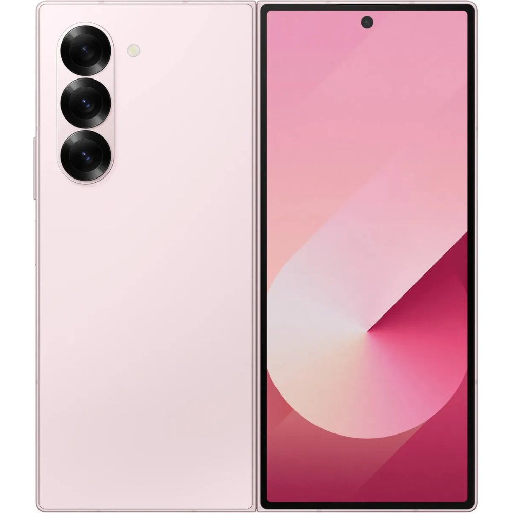 Смартфон Samsung Galaxy Z Fold 6, 7.6 2160x1856 Dynamic AMOLED 2X, Qualcomm Snapdragon 8 Gen 3, 12Gb RAM, 256Gb, 3G/4G/5G, NFC, Wi-Fi, BT, 3xCam, 2-Sim, 4400 мА⋅ч, USB Type-C, Android 14, розовый (SM-F956BLIBSKZ)