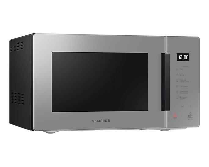 Микроволновая печь Samsung MW5000T 23 л, 800 Вт, гриль, серый (MG23T5018AG/BW)