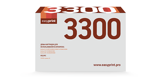 Драм-картридж EasyPrint DB-3300 (DR-3300) для Brother HL-5440/5450/5470/6180/DCP-8110/8250/MFC-8520/8950 (30000стр)