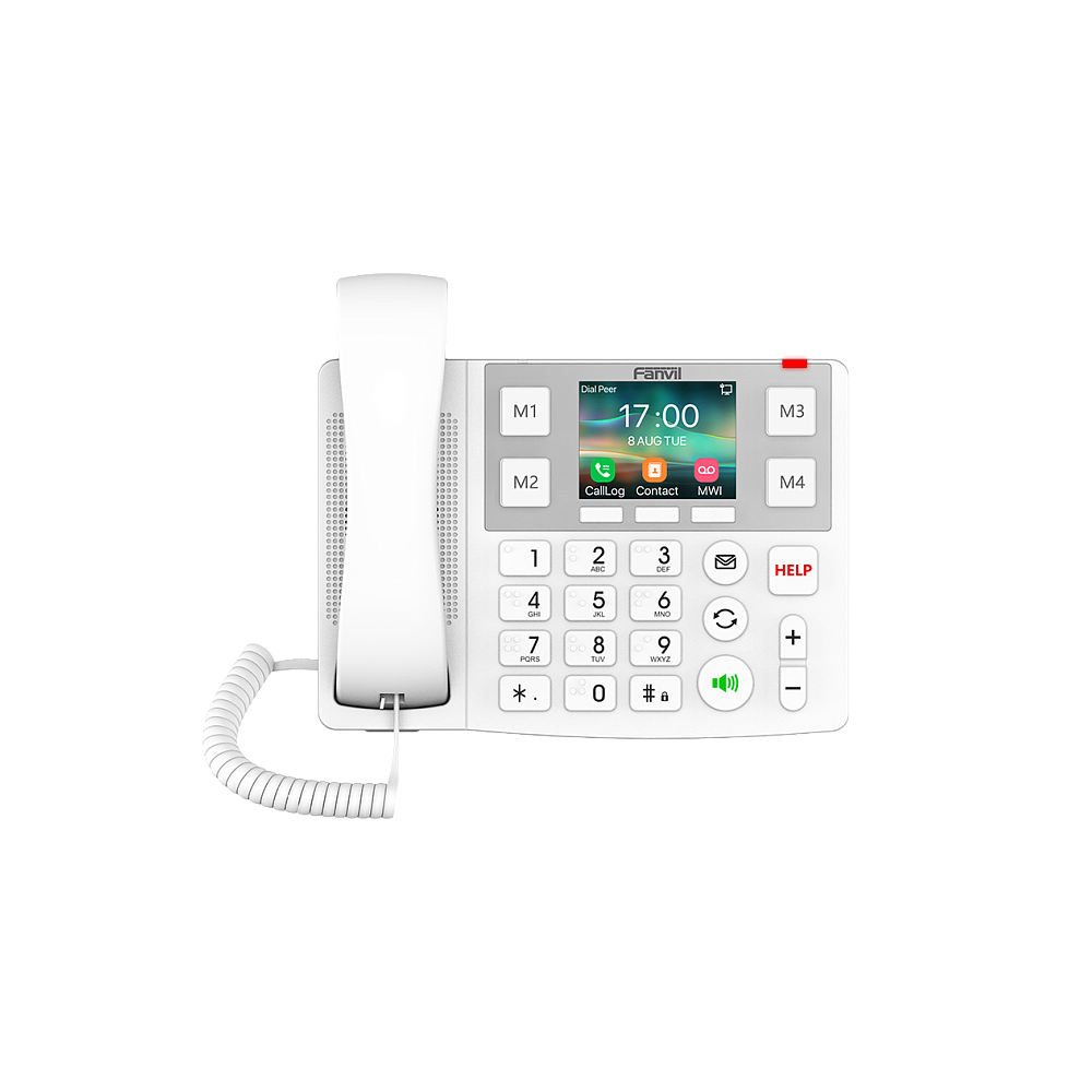 VoIP-телефон Fanvil X305, 2 SIP-аккаунта, цветной дисплей, PoE, черный (X305)