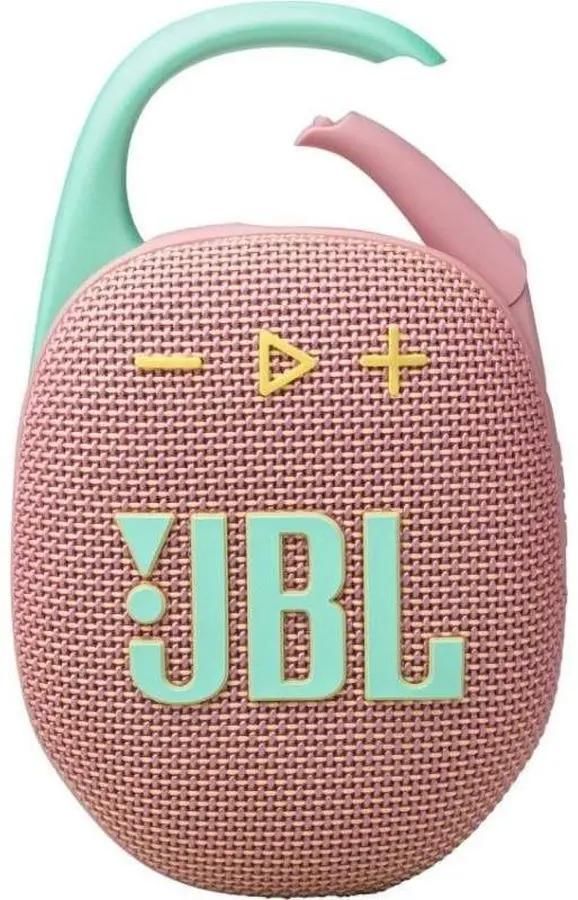 Портативная акустика JBL CLIP 5, 7 Вт, Bluetooth, розовый (JBLCLIP5PINK)