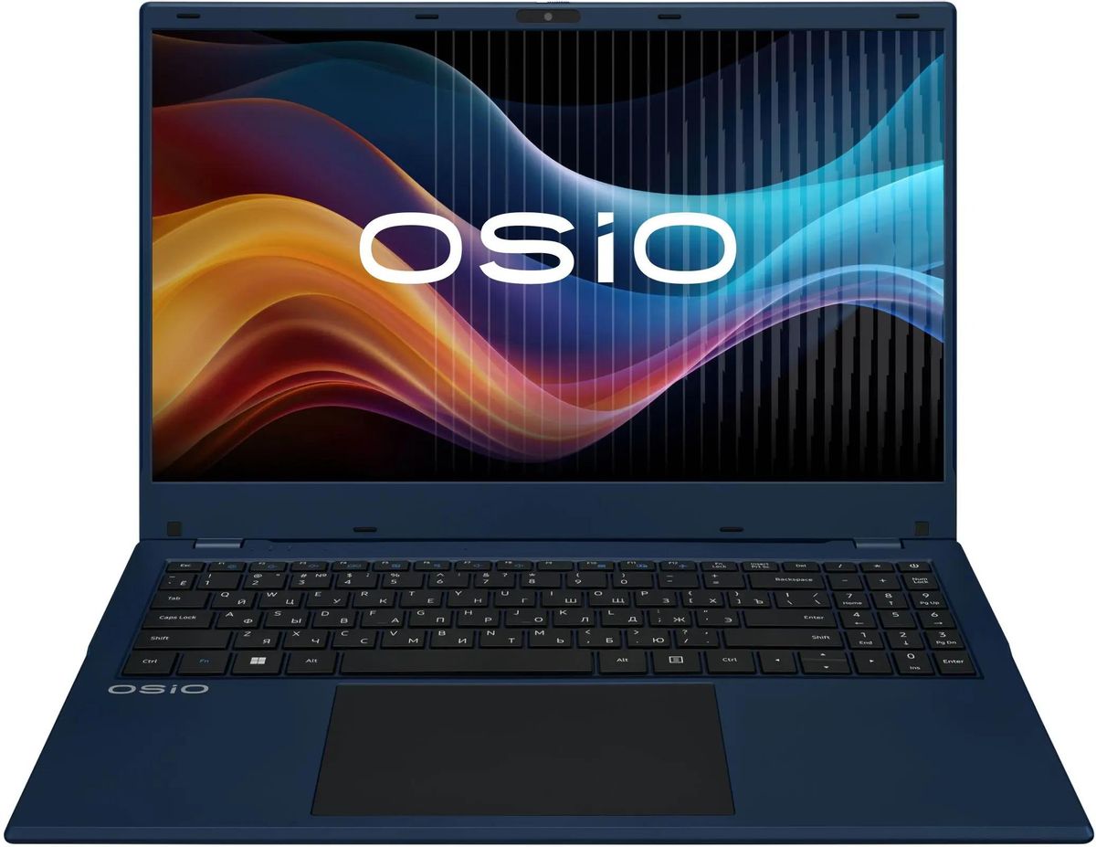 Ноутбук OSIO BaseLine B150I-005C 15.6 IPS 1920x1080, Intel N100 800 МГц, 8Gb RAM, 512Gb SSD, без OC, синий (B150I-005C)