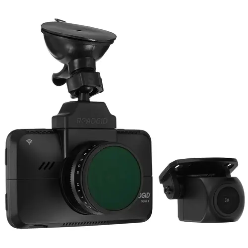 Видеорегистратор ROADGID CityGo 3 Wi-Fi 2CH, 3 камеры, 2560x1440 30 к/с, 170°, G-сенсор, WiFi, microSD (microSDXC), черный (1045017)