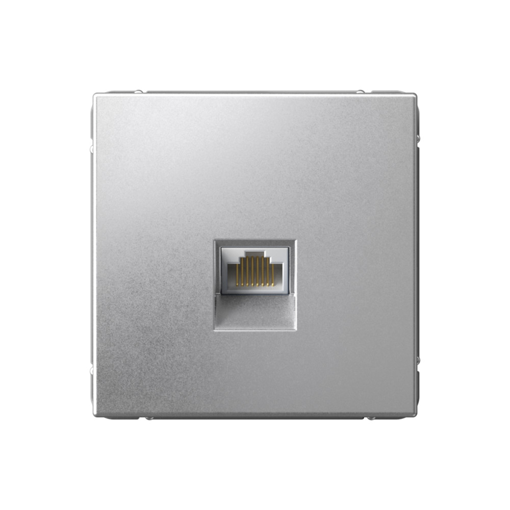 Розетка RJ-45 скрытый монтаж категория 5e, алюминий, Systeme Electric ArtGallery (GAL000383)