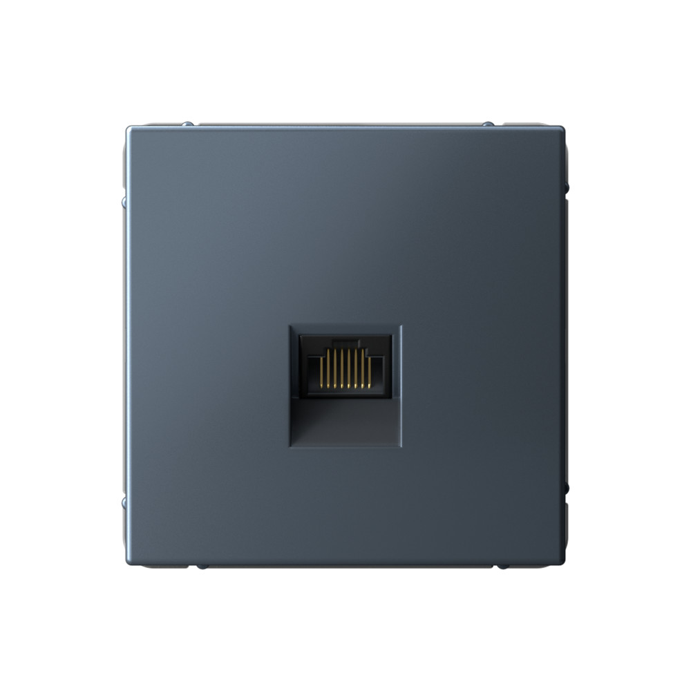 Розетка RJ-45 скрытый монтаж категория 5e, IP20, грифель, Systeme Electric ArtGallery (GAL000783)