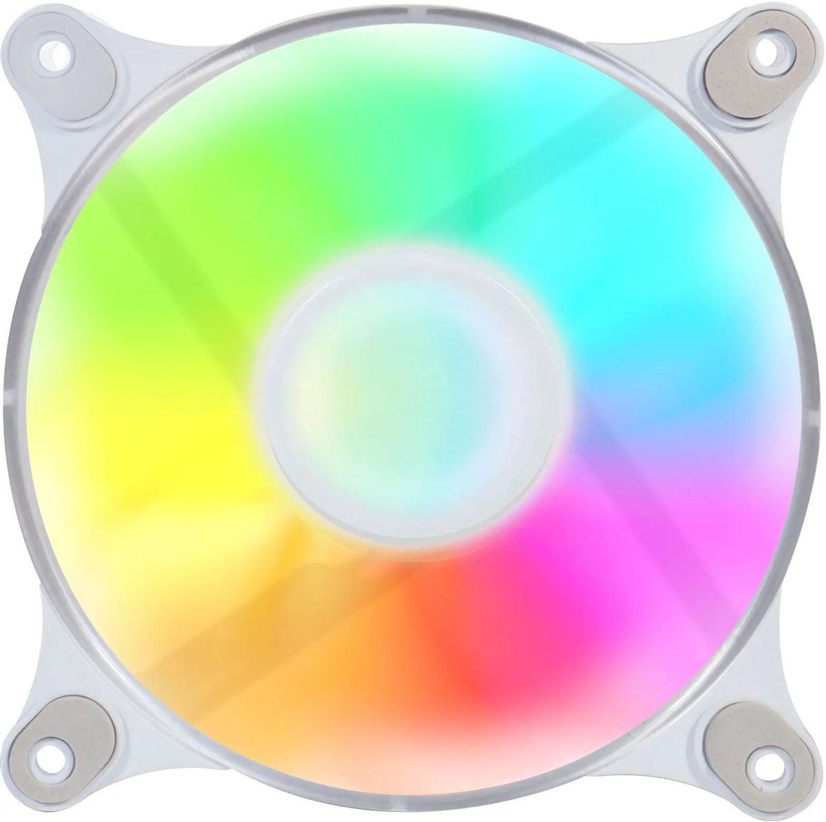 Вентилятор GMNG GG-CF120FRGB3-PWMWH, 120 мм, 2000rpm, 28 дБ, 4-pin, 1шт, белый, RGB подсветка (GG-CF120FRGB3-PWMWH)