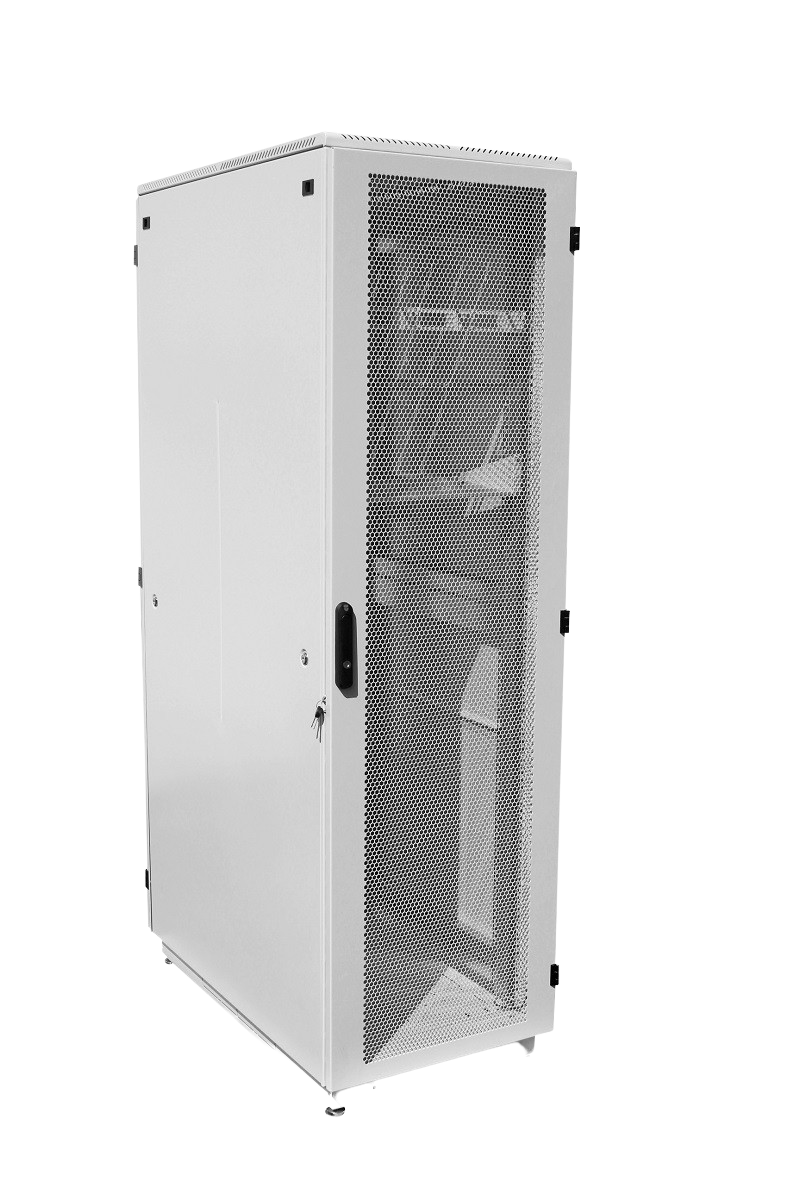 Шкаф серверный напольный 36U 600x800 мм, перфорация/металл, серый, разборный, ЦМО ШТК-М-36.6.8-44АА (ШТК-М-36.6.8-44АА)