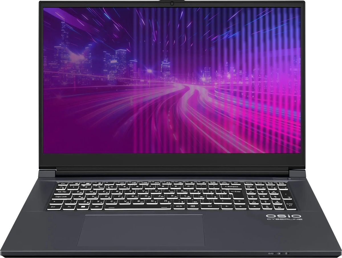 Ноутбук OSIO CyberLine C170I-001 17.3 IPS 1920x1080, Intel Core i5 12600H 2.7 ГГц, 16Gb RAM, 512Gb SSD, NVIDIA GeForce RTX 3050-6Gb, без OC, темно-серый (C170I-001)