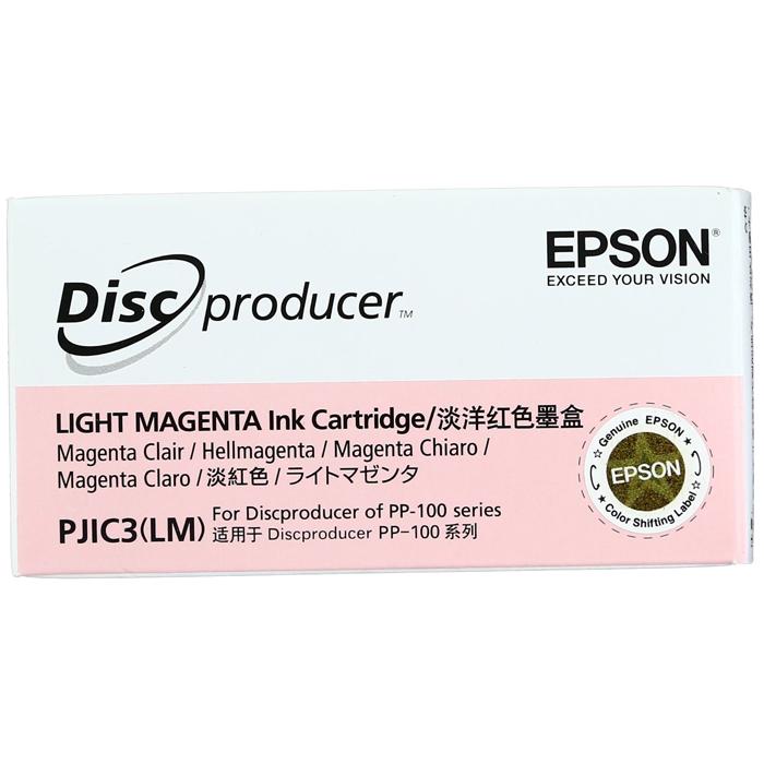   E2E4 Картридж струйный Epson PJIC3(LM) (C13S020449/C13S020690), светло-пурпурный, оригинальный, ресурс 1000 страниц для Epson PP-100 / PP-100AP / PP-100II / PP-100N / PP-100N Security / PP-50