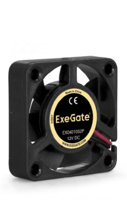 Вентилятор ExeGate ExtraPower EP04020B3P, 40 мм, 7000rpm, 32 дБ, 3-pin, 1шт, черный (EX297017RUS)