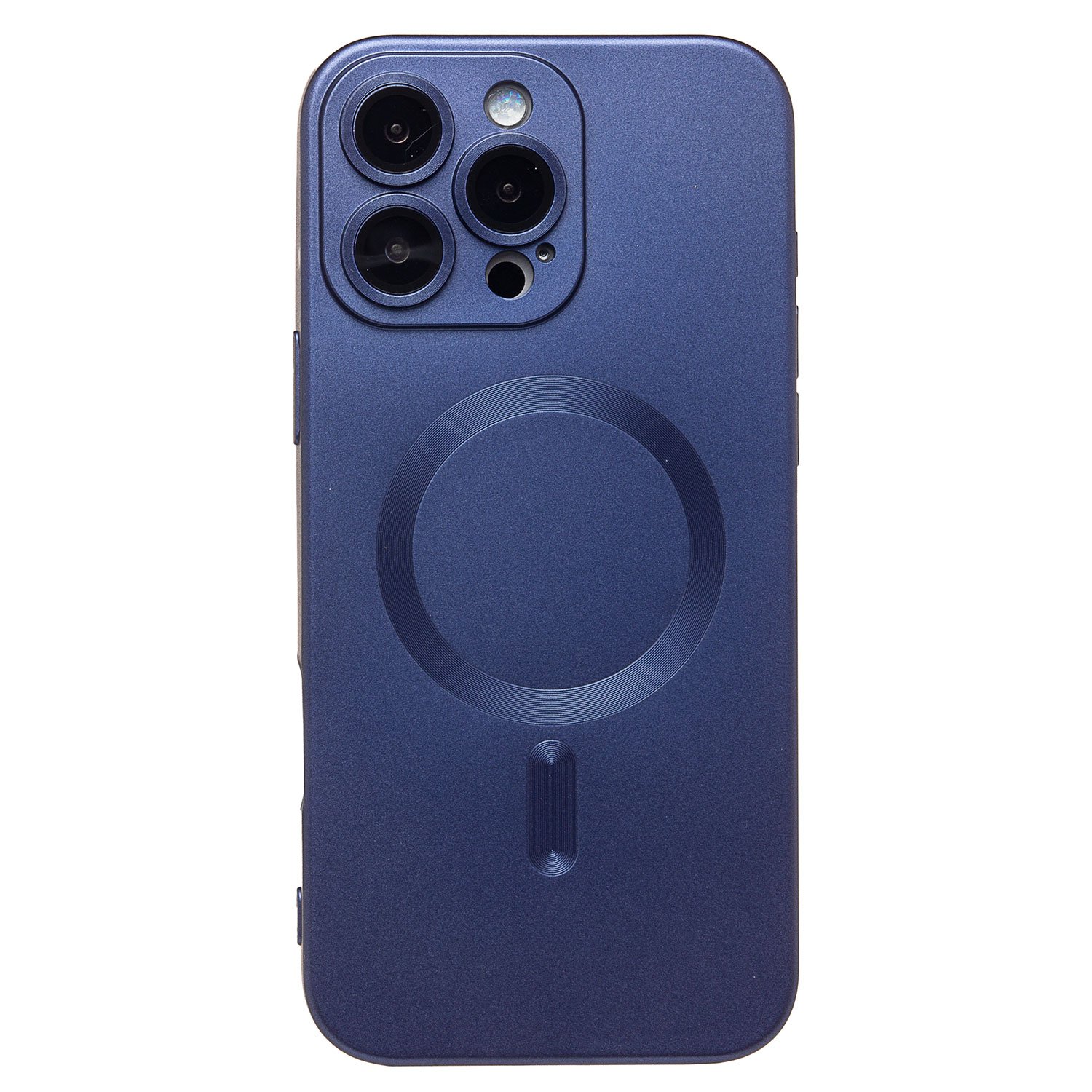 Чехол-накладка Activ SM020 Matte SafeMag для смартфона Apple iPhone 16 Pro Max, силикон, темно-синий (234688)