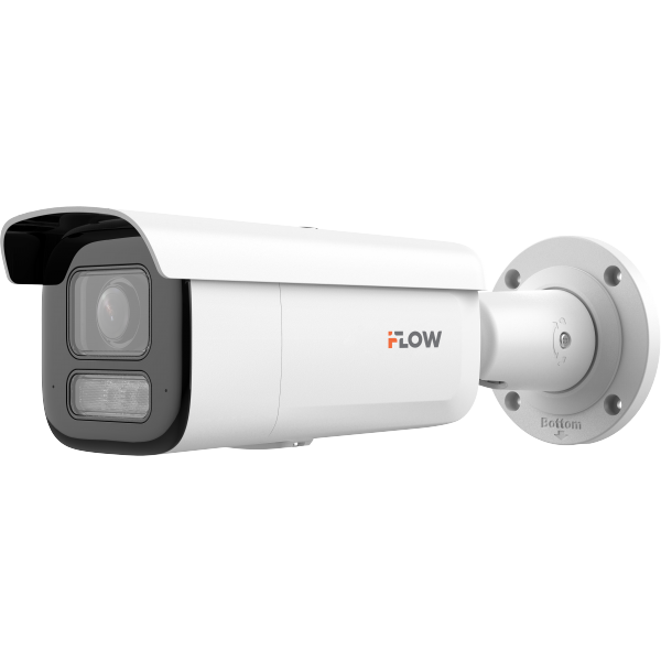 IP-камера iFlow F-IC-2682C2MSZ4 2.8 мм - 12 мм, уличная, цилиндрическая, 8 Мпикс, CMOS, до 2688x1520, до 25 кадров/с, LED/ИК подсветка 60м, POE, -40 °C/+60 °C, белый (F-IC-2682C2MSZ4)