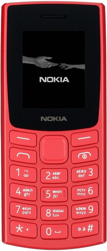 Мобильный телефон Nokia 106 TA-1564 DS, 1.8 160x128 TN, 4Mb RAM, 4Mb, 1xCam, 2-Sim, 800 мА·ч, micro-USB, красный (1GF019BPB1C01)