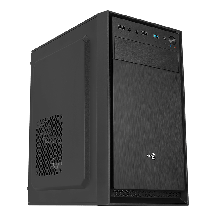 Корпус AeroCool CS-104-S-BK-v1, mATX, Mini-Tower, USB 3.0, черный, без БП (4710562759358)