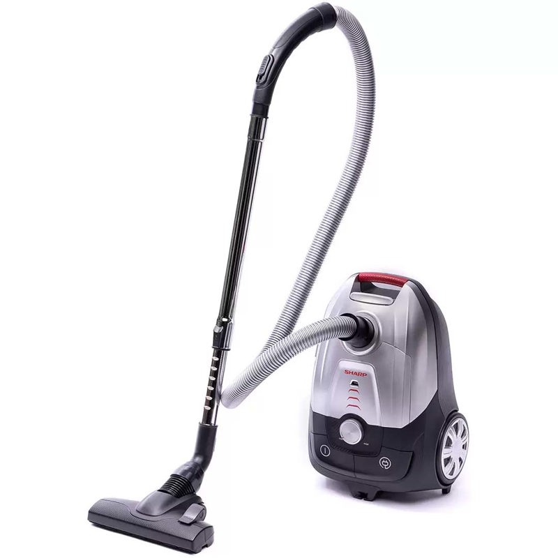 Пылесос Sharp ECJB19RS 1.9 кВт, 2.3 л, 7 м, серебристый (ECJB19RS)