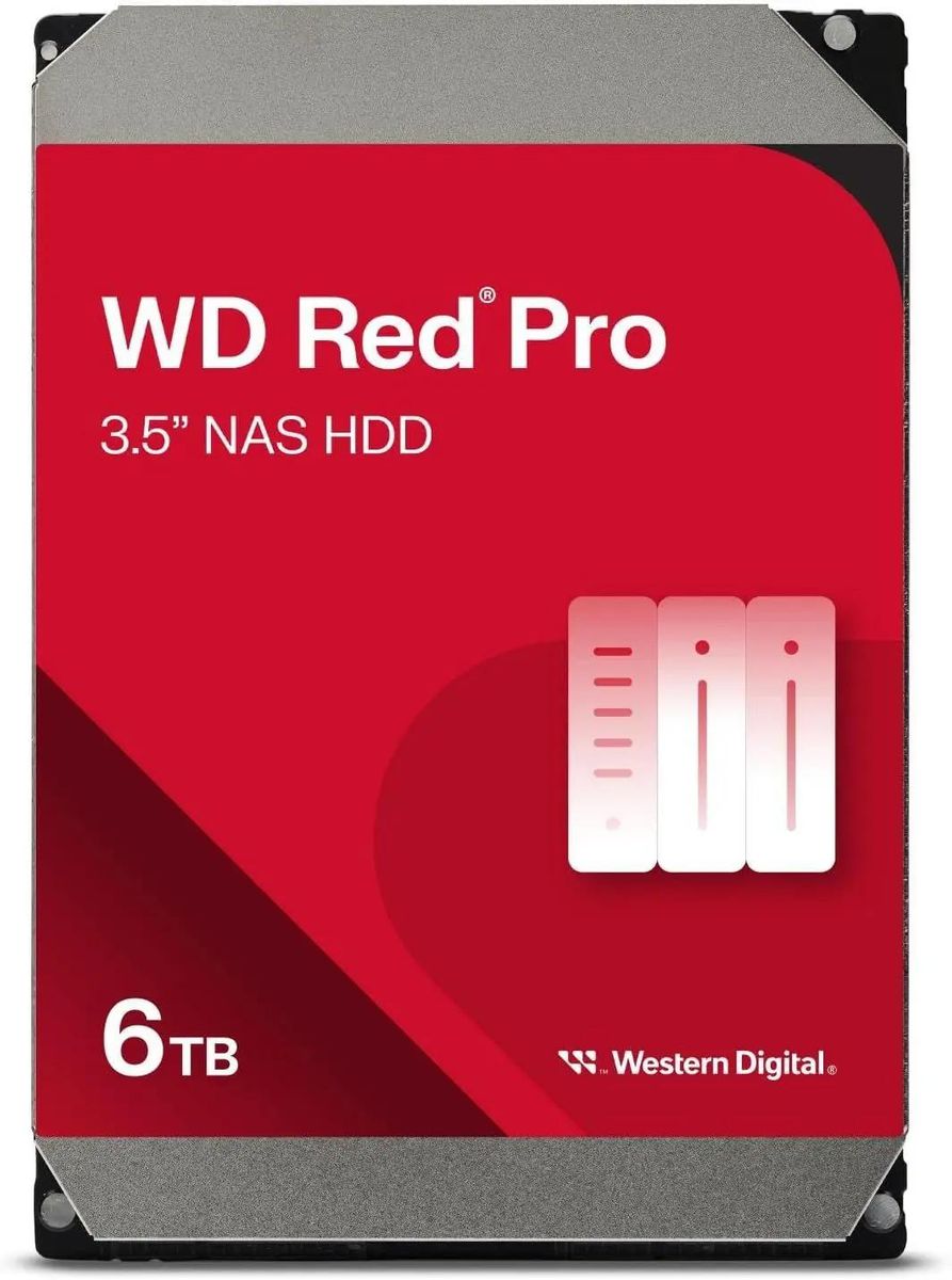 Жесткий диск (HDD) Western Digital 6Tb Red Pro, 3.5, 7200rpm, 256Mb, SATA3 (WD6005FFBX)