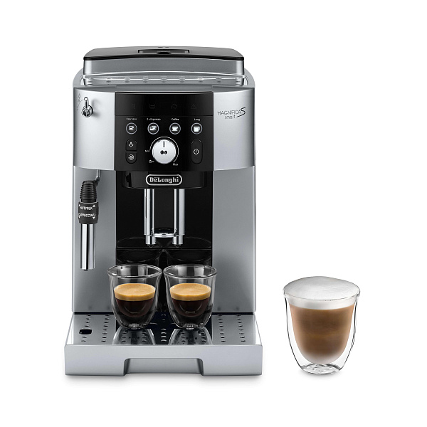  Кофемашина автоматическая De'Longhi Magnifica S ECAM250.23.SB, зерновой / молотый, 1.8 л, ручной капучинатор, металлические жернова, дисплей, черный/серебристый, 1.45 кВт (0132213166)