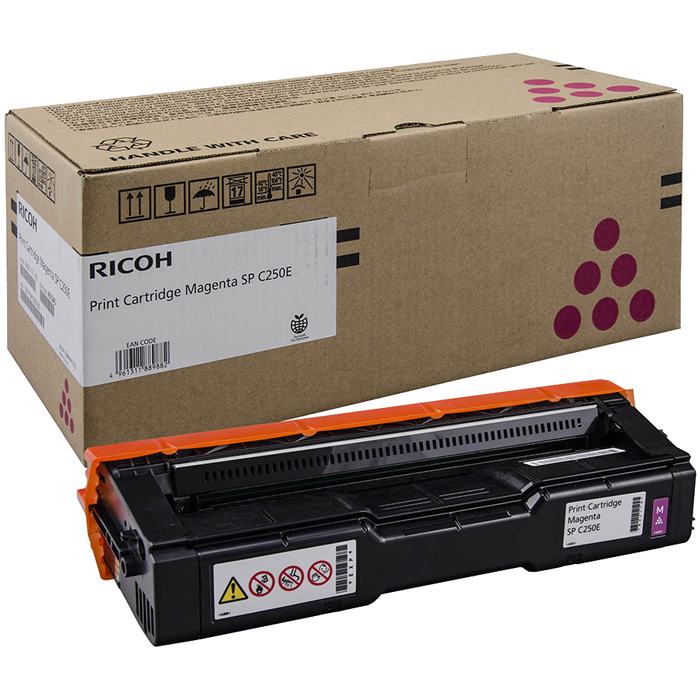 Картридж лазерный Ricoh SPC250E M/407545, пурпурный, 1600 страниц, оригинальный для Ricoh SP-C250DN / C250SF