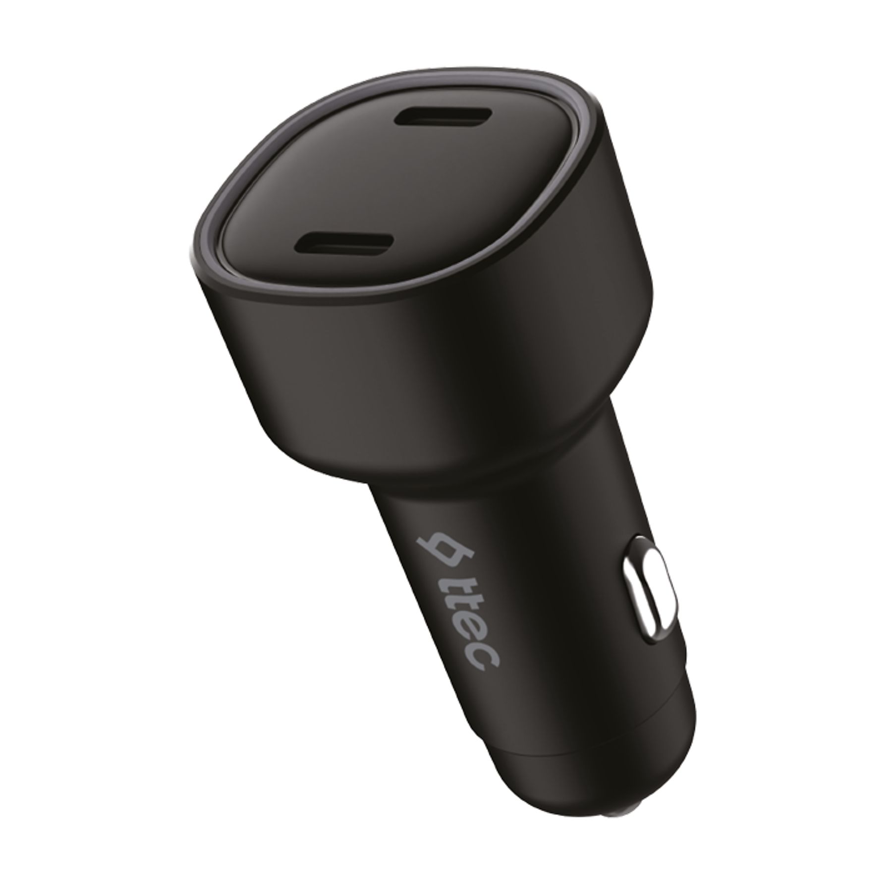 Автомобильное зарядное устройство TTEC SmartCharger, 2xUSB Type C, 60 Вт, QC, PD, черный (2CKP03S)