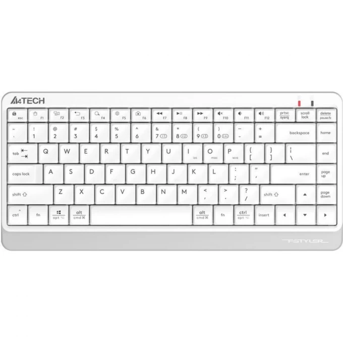 Клавиатура беспроводная A4Tech Fstyler FBK11, мембранная, USB, белый/серый (FBK11 WHITE)