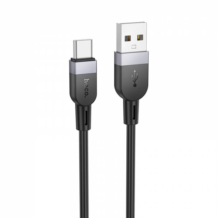 Кабель USB-USB Type-C, 3А, 18 Вт, 2 м, черный, HOCO Energy X109