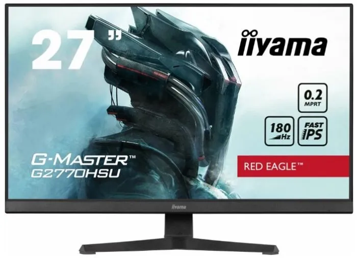 Монитор 27 Iiyama G-MASTER G2770HSU-B6 IPS, 1920x1080 (16:9), 300кд/м2, 240 Гц, 0.2 мс, 178°/178°, HDMI, DisplayPort, USB-Hub, черный (G2770HSU-B6)