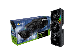 Игровые Видеокарта Palit NVIDIA GeForce RTX 5080 GamingPro, 16Gb GDDR7, 256 бит, PCI-E, HDMI, 3DP, Retail (NE75080019T2-GB2031A)