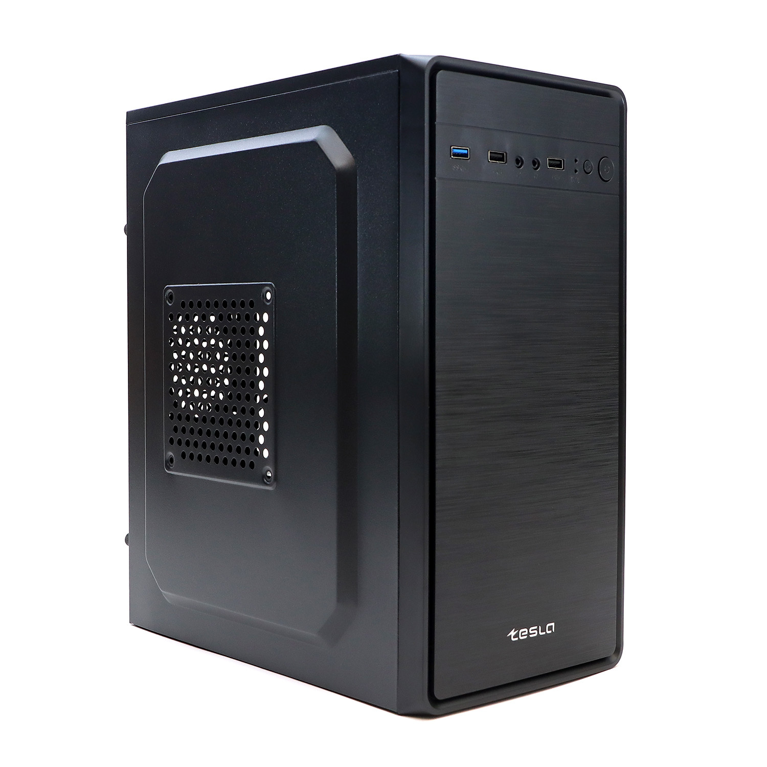 Корпус TESLA 1708U3BM, mATX, Mini-Tower, USB 3.0, черный, 450 Вт (TSL-1708U3-450W-BM)