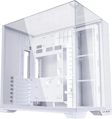 Корпус LIAN-LI O11 Vision Compact, EATX, Midi-Tower, 2xUSB 3.0, USB Type-C, белый, без БП (G99.O11VPW.00)