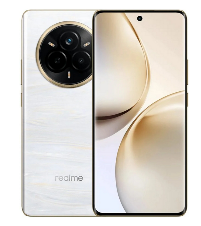 Смартфон Realme 14 Pro, 6.77 2392x1080 AMOLED, MediaTek Dimensity 7300, 12Gb RAM, 512Gb, 3G/4G/5G, NFC, Wi-Fi, BT, 2xCam, 2-Sim, 6000 мА⋅ч, USB Type-C, Android 15, белый (6941764454125)