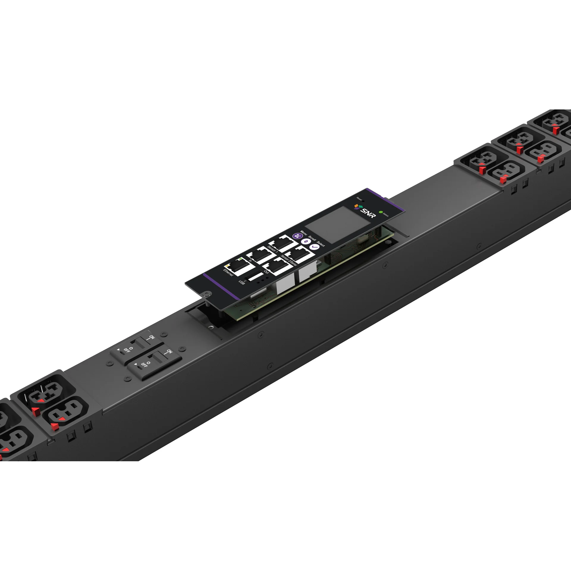 Блок розеток (PDU) SNR SNR-PDU-A-21AL21ABL-32L3, кол-во розеток:21 (21xC13), 32А, черный, кабель питания 3 м (SNR-PDU-A-21AL21ABL-32L3)